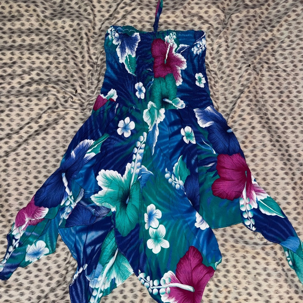 Floral Strapless Dress